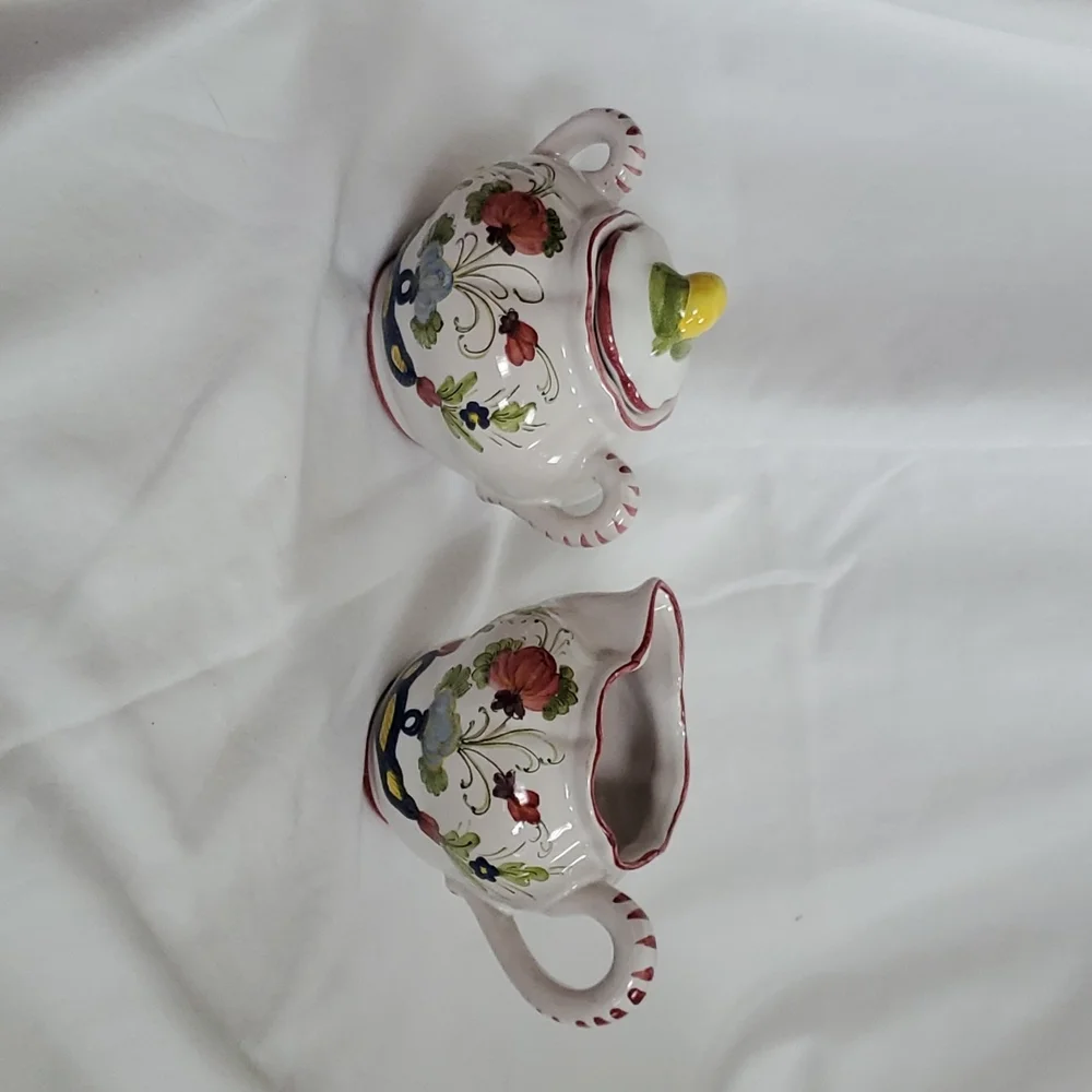 CANTAGALLI Italian cream and sugar set - Picture 2 of 6